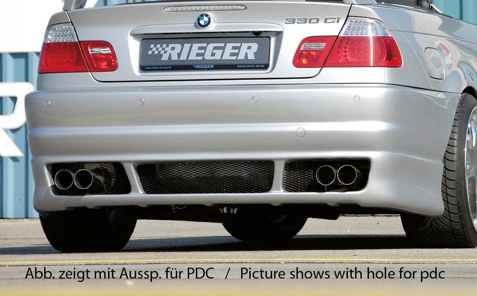 Paraurti post Rieger BMW E46 Coupe/Cabri/Berlina fino 2002