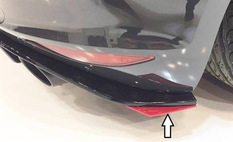 Angolare destro Rieger Golf 7 Clubsport per diffusore originale