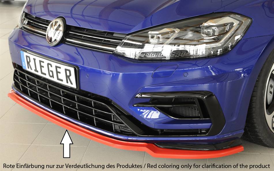 Lama anteriore Rieger Golf 7 R-R-Line dal 2017 ABS per paraurti orig