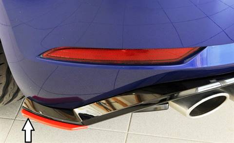 Angolare destro Rieger Golf 7 GTI per diffusore originale