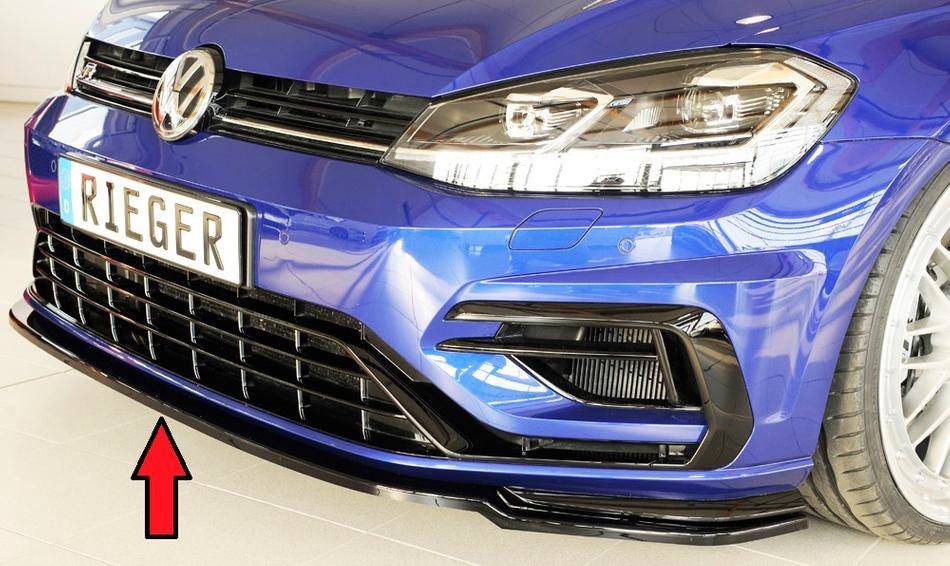Lama ant. Rieger Golf 7 R+R-Line dal2017 nero luc.per paraurti orig.