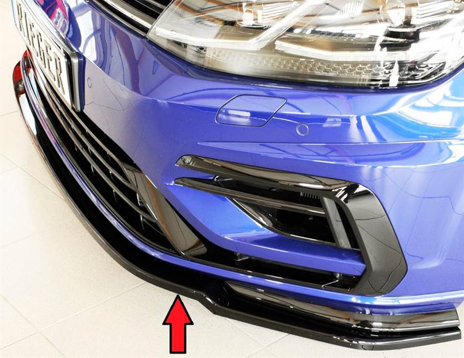 Lama ant. Rieger Golf 7 R+R-Line dal2017 nero luc.per paraurti orig.