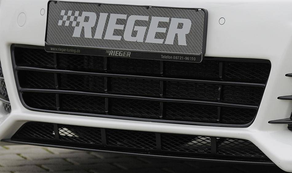 Griglia centr.Golf VI ABS nero lucido per paraurti Rieger