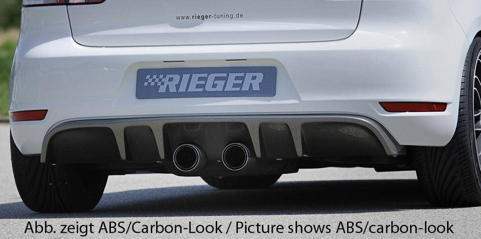 Diffusore Rieger Golf 6 GTI/GTD nero lucido marm. centrale R32-Look