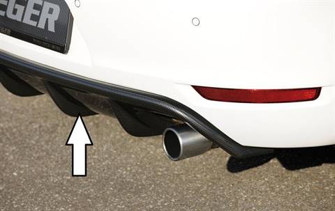INSERTO PARAURTI POST GOLF 6 GTI CARBONLOOK  MARM ORIGINALE DUPLEX