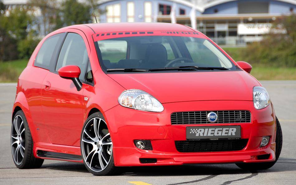 Sottoparaurti ant.Rieger Fiat GrandePunto (199) incl. rete alluminio