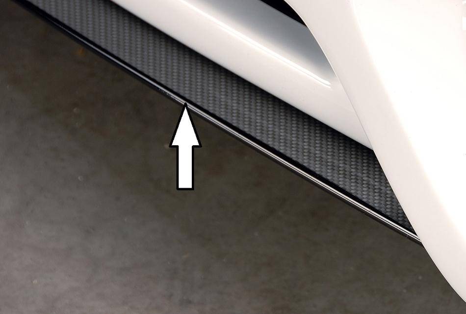 Lama centrale carbonlook Rieger A5 per sottoparaurti 00055401/55406