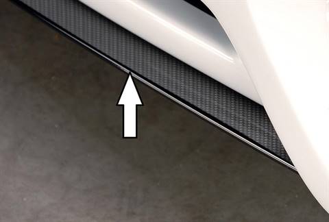 Lama centrale Audi A5 carbonlook per sottoparaurti Rieger 00055411