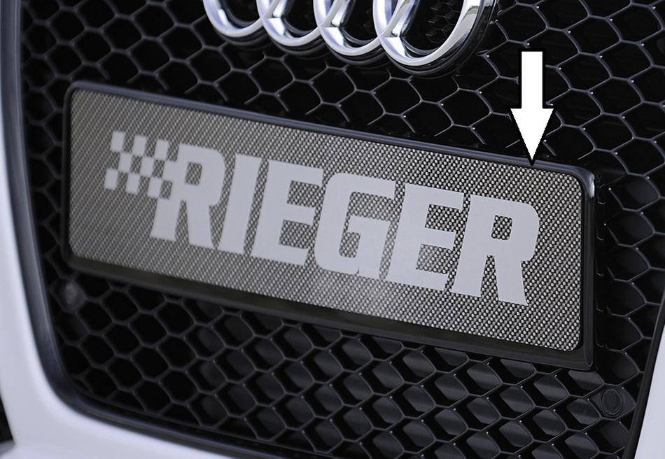 Portatarga nero lucido per mascherina A5 RS