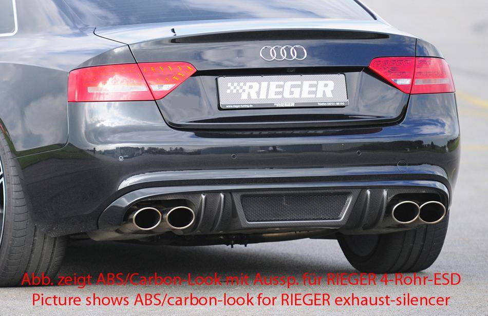 Diffusore Rieger A5 S-Line+S5 Coupe' fino 2011 per marm orig sx