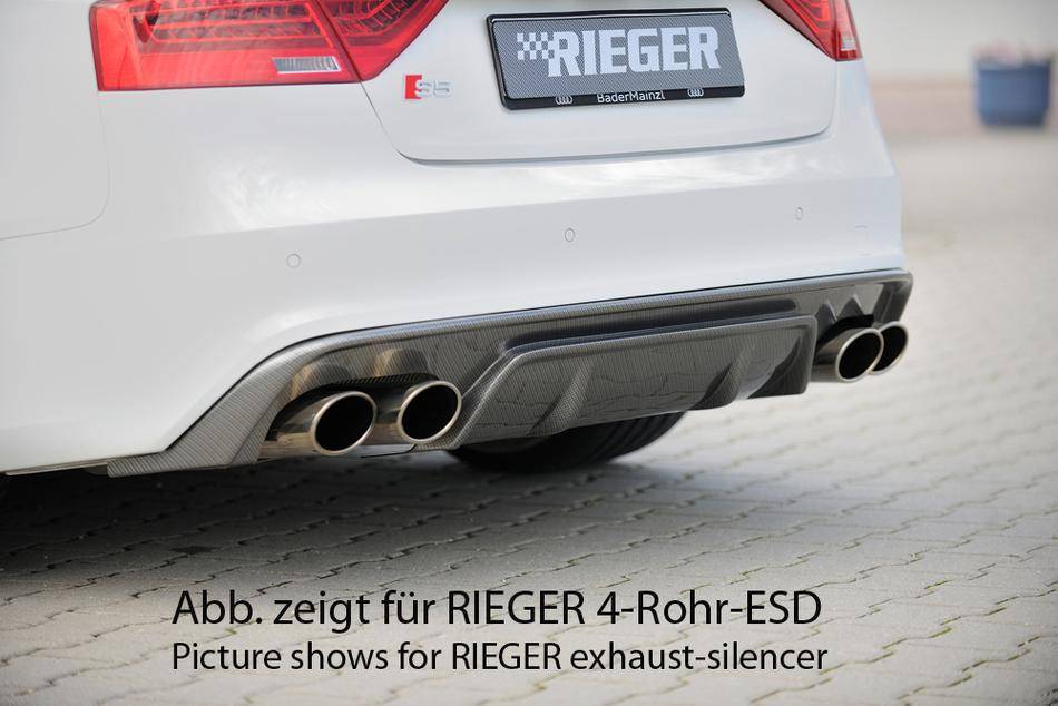 Diffusore Rieger A5 S-Line dal 2011 Coupe'marm.duplex orig. carbonl