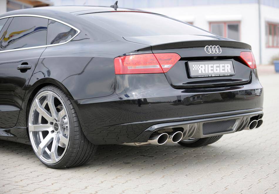 Diffusore Rieger A5 Sportback no S-Line marm.duplex 4x115x85 carbonl