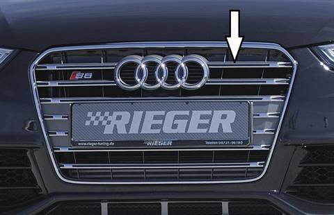 MASCHERINA ORIG.AUDI S5 GRIGIO PLATINO SENZA PDC CON EMBLEMA S5