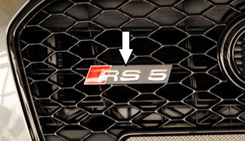 EMBLEMA RS5 PER MASCHERINA DAL 2011