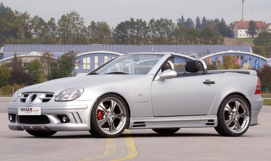 Sottoporta sx.Rieger Merc.SLK R170  con condotto e prese aria