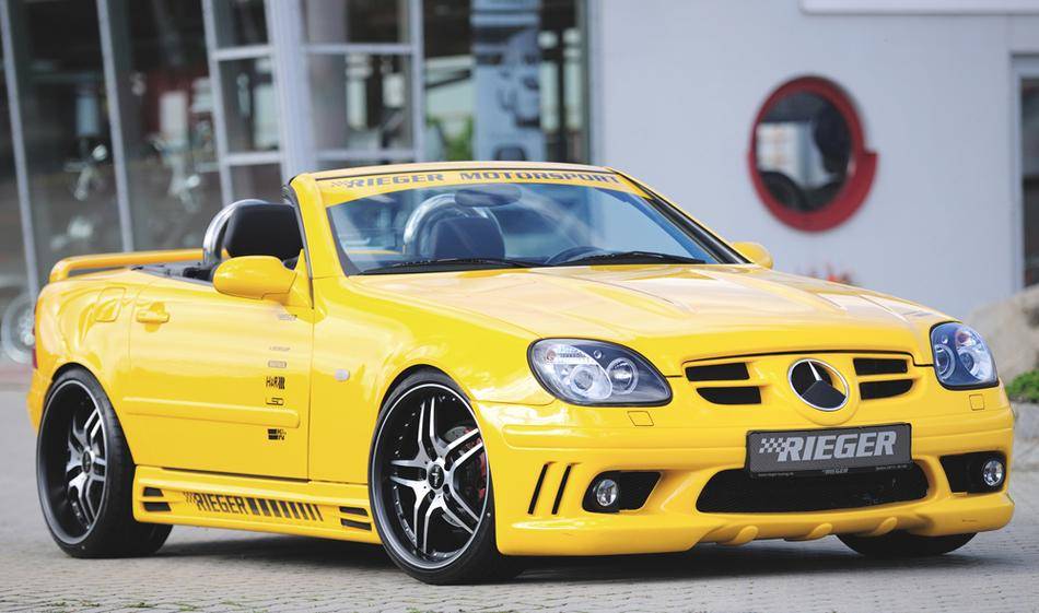 Sottoporta sx.Rieger Merc.SLK R170  con condotto e prese aria