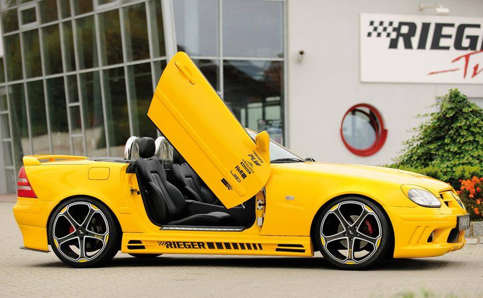 Sottoporta sx.Rieger Merc.SLK R170  con condotto e prese aria