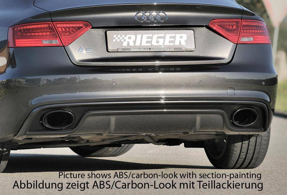 Diffusore Rieger A5/S5 S-Line Sportback dal 2011 term 185X120 carbon