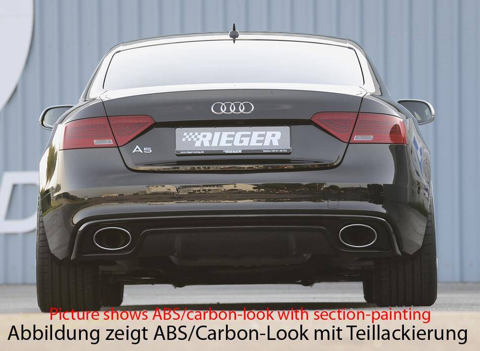 Diffusore Rieger A5/S5 S-Line Sportback dal 2011 term 185X120 carbon