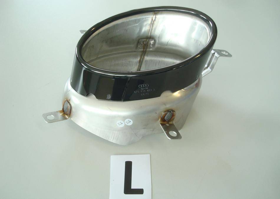 Terminale SX nero 185X120 A5/A4 per diffusore Rieger 000555470/55549