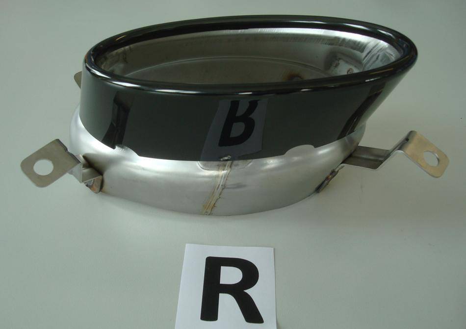 Terminale DX nero 185X120 A5/A4 per diffusore Rieger 00055470/55549