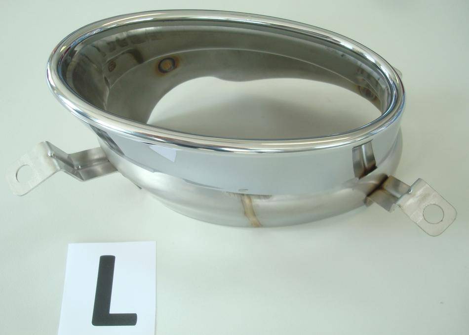 Terminale cromato SX185X120 AUDI A5/A4 diffusore Rieger 55470/55549