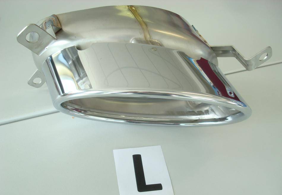 Terminale cromato SX185X120 AUDI A5/A4 diffusore Rieger 55470/55549