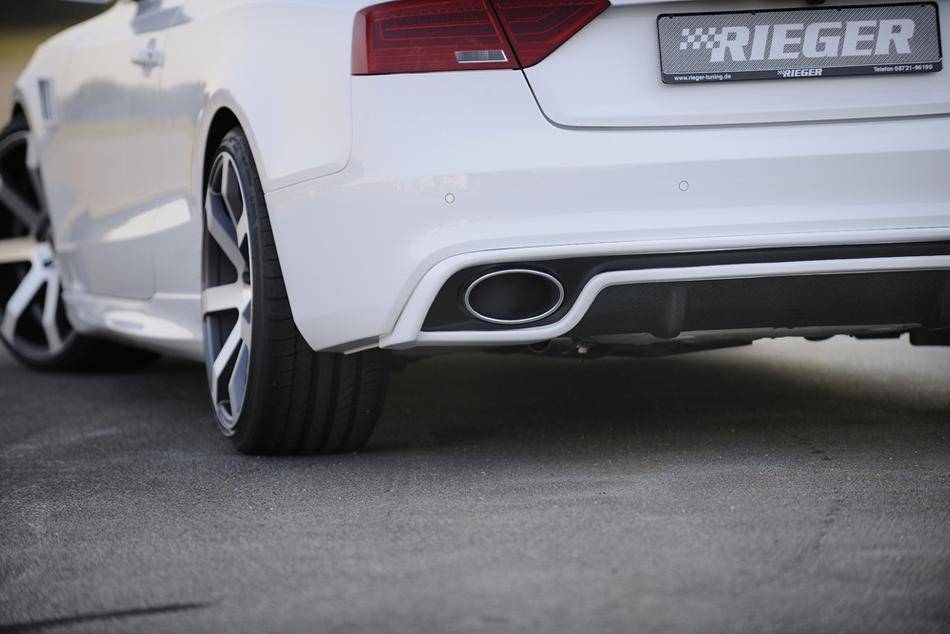 Terminale cromato SX185X120 AUDI A5/A4 diffusore Rieger 55470/55549