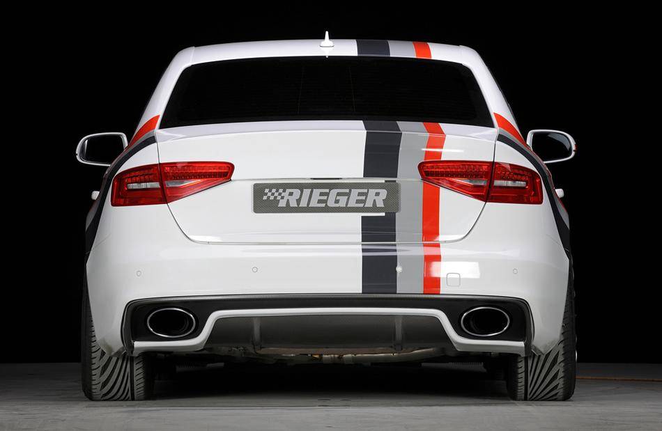 Terminale cromato SX185X120 AUDI A5/A4 diffusore Rieger 55470/55549