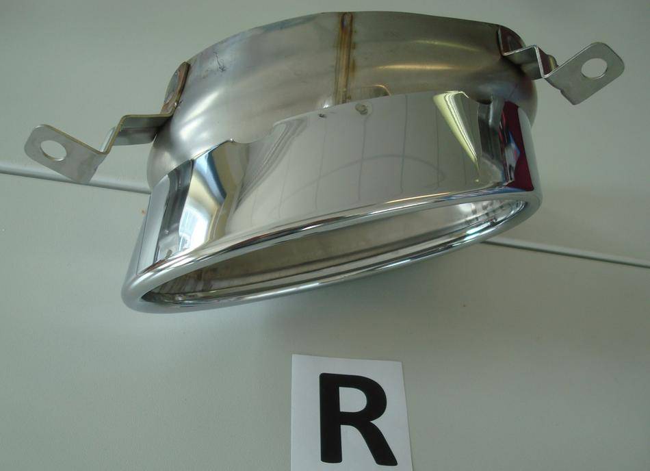 Terminale cromato DX 185X120 A5/A4 per diffusore Rieger 55470/55549