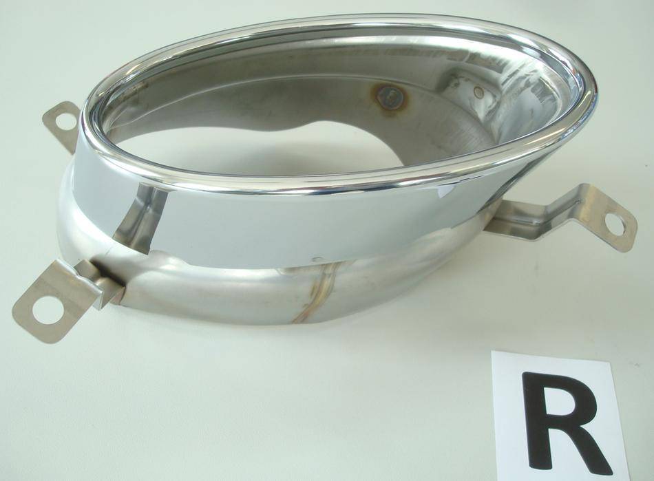 Terminale cromato DX 185X120 A5/A4 per diffusore Rieger 55470/55549