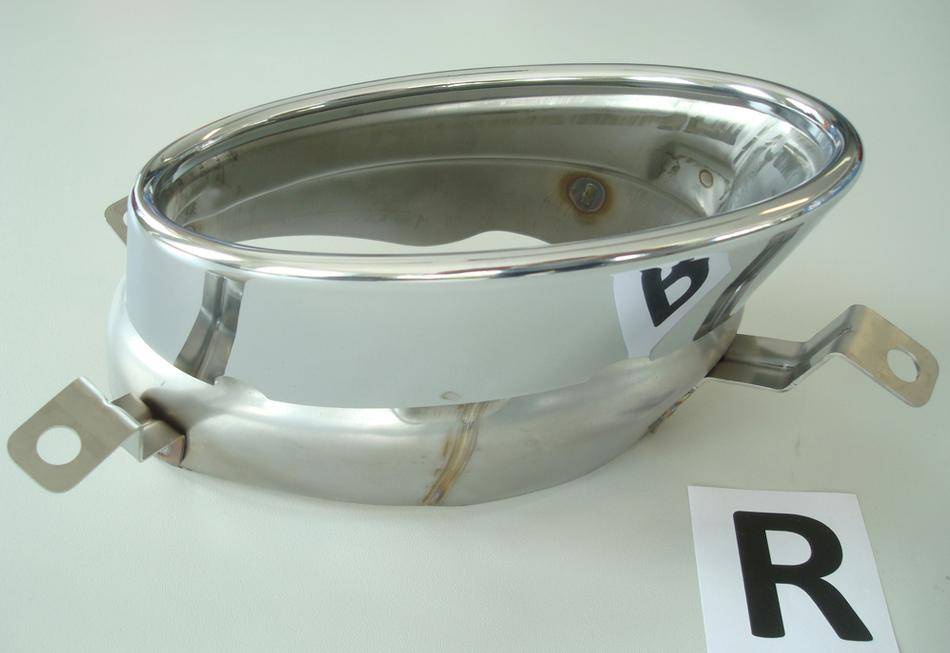 Terminale cromato DX 185X120 A5/A4 per diffusore Rieger 55470/55549