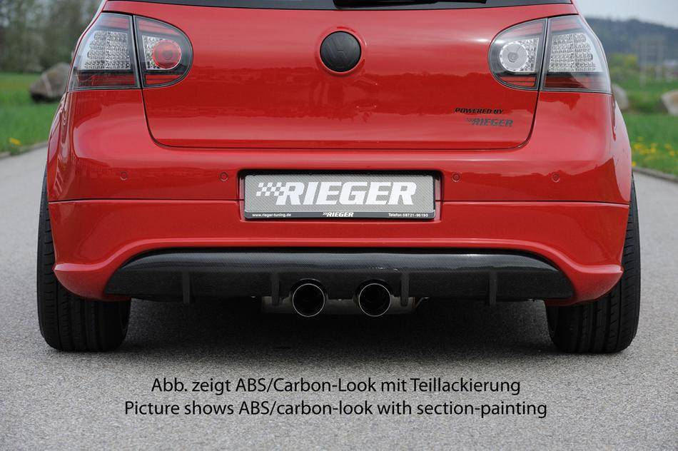 Sottoparaurti Rieger Golf V anche GTI R32 Look carbonook
