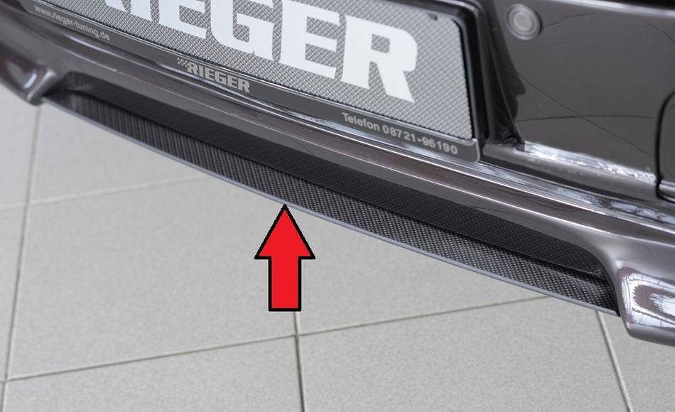 Lama centrale VW T5 fino '09 per sottoparaurti Rieger 59250 carbonl