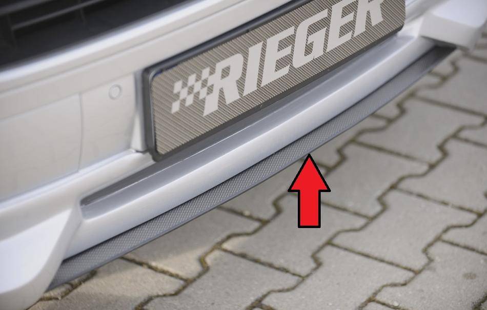 Lama centrale VW T5 dal 2009 per sottoparaurti Rieger 59255 carbonl