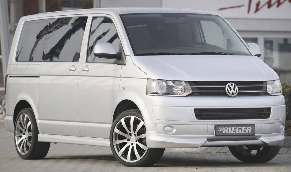 Lama centrale VW T5 dal 2009 per sottoparaurti Rieger 59255 carbonl