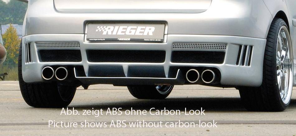 Diffusore post Golf V per sottoparaurti Rieger 59326/27/28 carbonl
