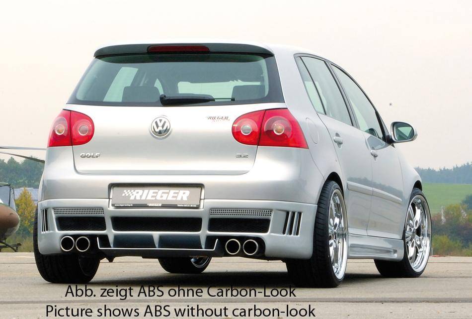 Diffusore post Golf V per sottoparaurti Rieger 59326/27/28 carbonl