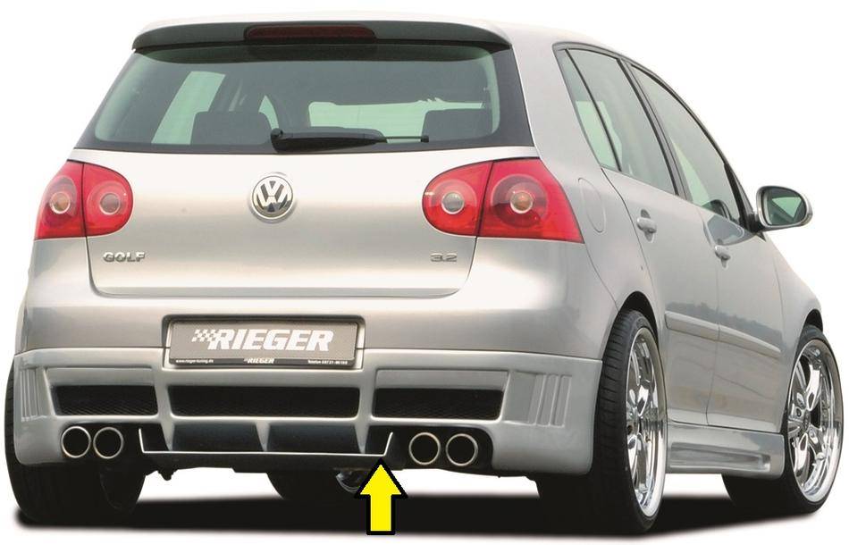 Diffusore post Golf V per sottoparaurti Rieger 59326/27/28 carbonl