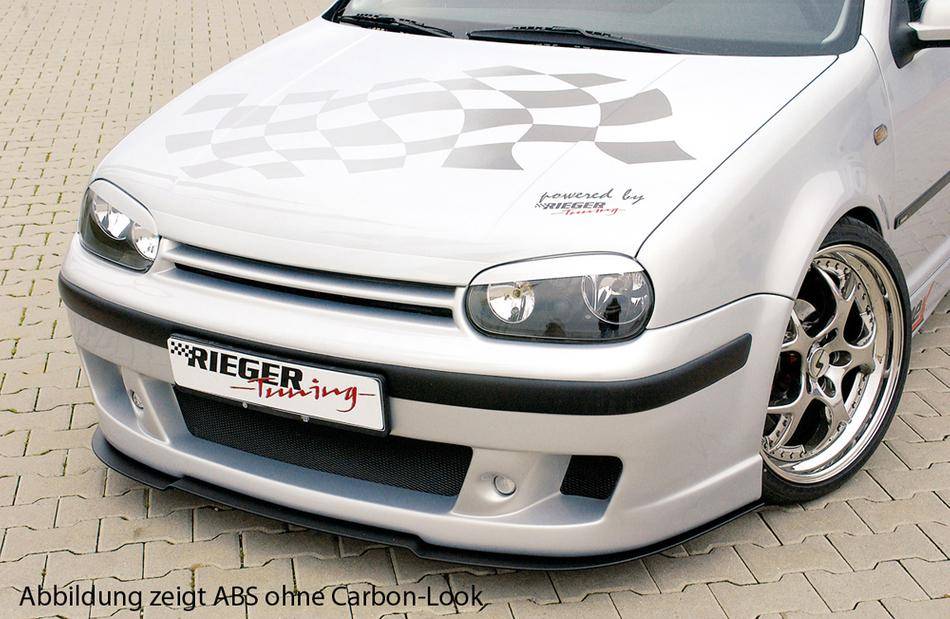 Lama ant sagomata Golf 4 per paraurti Rieger 00059017-18 carbonlook
