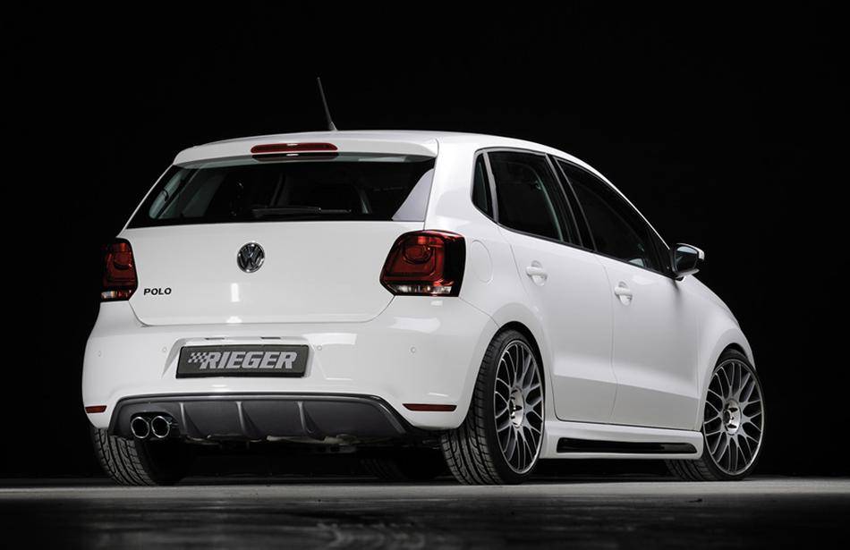 Diffusore Rieger Polo 6R GTI per marm.doppia SX fino 01.14 carbonloo
