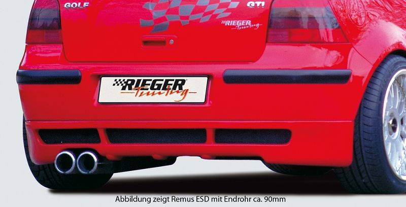 Marmitta Rieger 2x76 Golf 4 per sottoparaurti  00042061