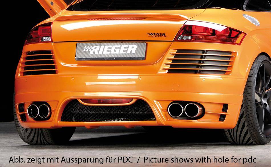 Paraurti post Rieger Audi TT 8J tutti modelli per 4 terminali