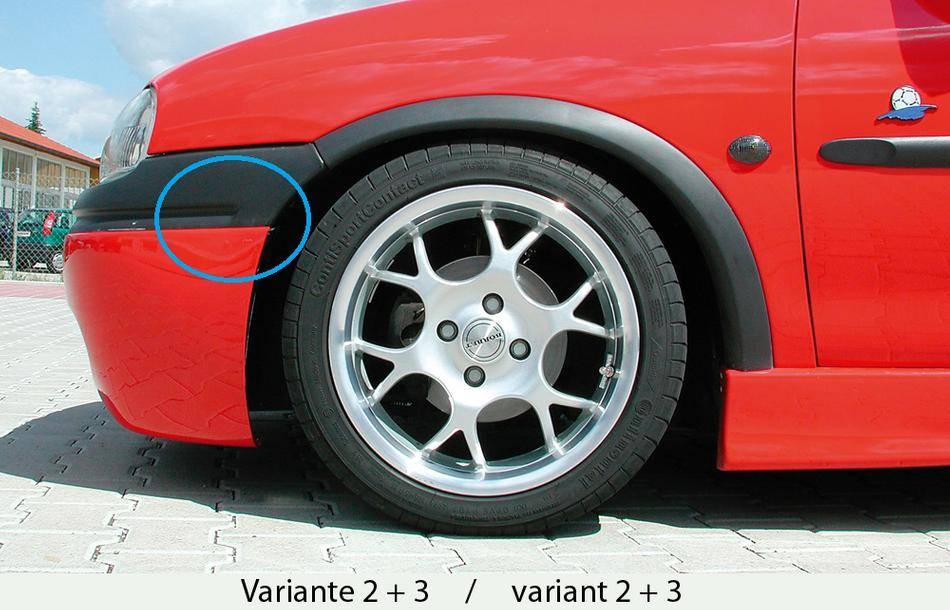 sottoparauto ant. Rieger RS CORSA B 3-porte fino'97 escl.GSI, vers.2