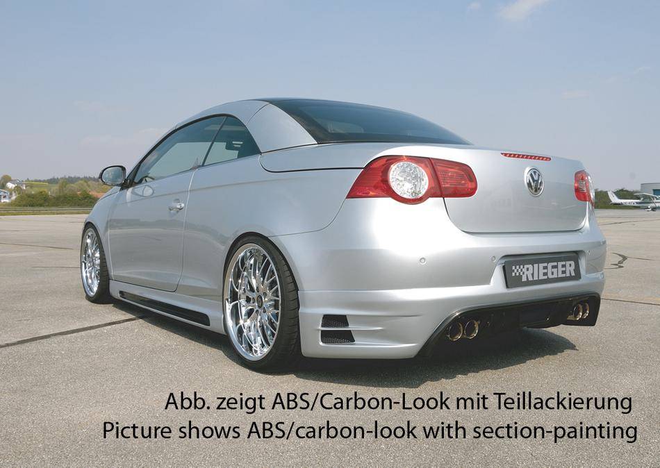 Sottoparaurti Rieger VW EOS per marmitta duplex 4x76 fino restyling