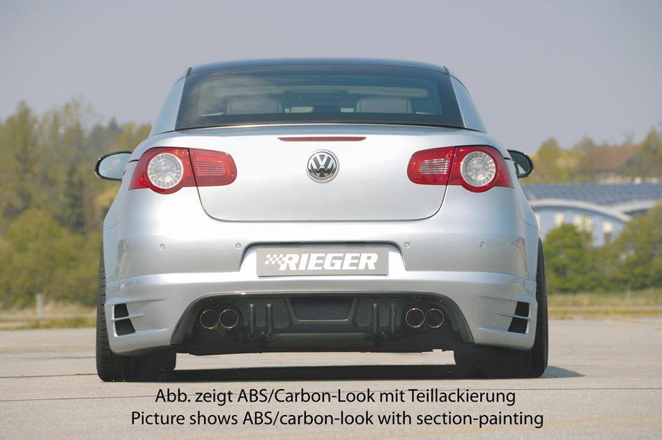 Sottoparaurti Rieger VW EOS per marmitta duplex 4x76 fino restyling