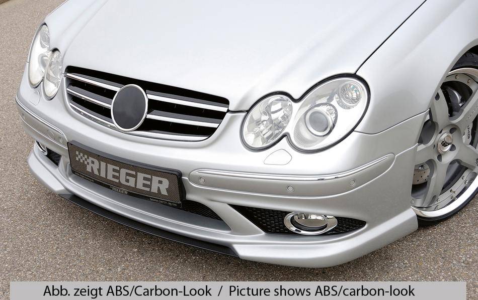 lama DTM centrale MERC CLK W209 per spoiler ant. Rieger