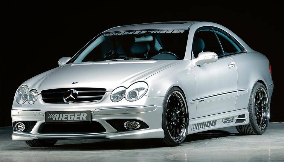 sottoporta sx.Rieger MERC.CLK Coupe/Cabrio incl.rete con prese aria