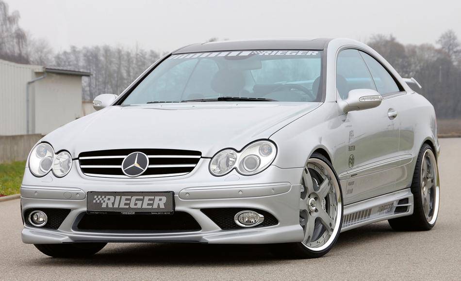 sottoporta sx.Rieger MERC.CLK Coupe/Cabrio incl.rete con prese aria