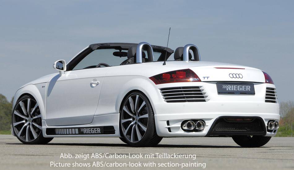 Sottoporta sx Rieger Audi TT 8J incl rivestimento inf carbonlook